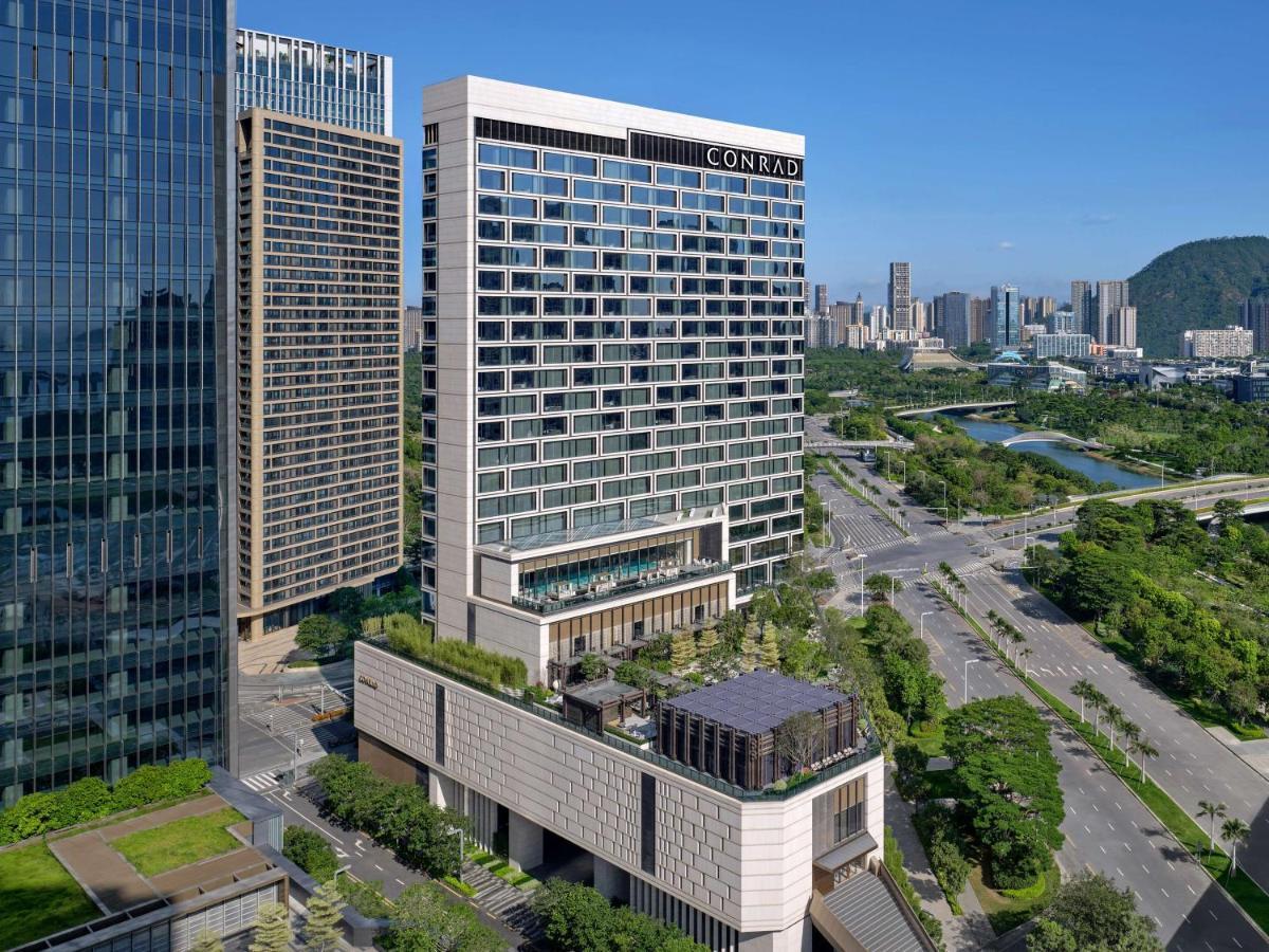 Conrad Shenzhen, The First Art Museum Hotel In Greater Bay Area With The Stunning Bay And Sunset View In The Hotel Terrace מראה חיצוני תמונה