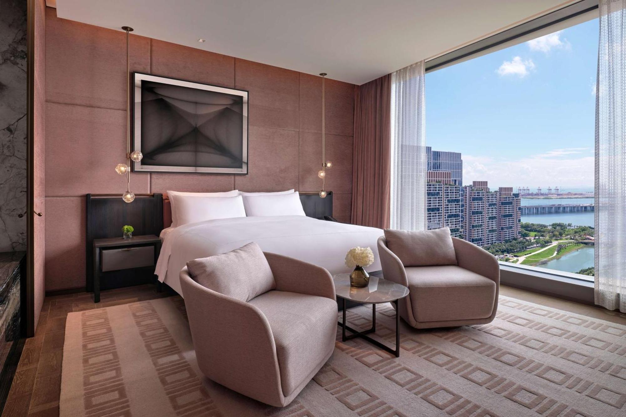 Conrad Shenzhen, The First Art Museum Hotel In Greater Bay Area With The Stunning Bay And Sunset View In The Hotel Terrace מראה חיצוני תמונה