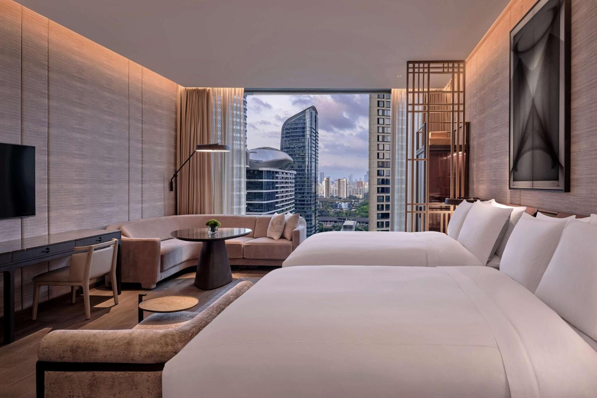 Conrad Shenzhen, The First Art Museum Hotel In Greater Bay Area With The Stunning Bay And Sunset View In The Hotel Terrace מראה חיצוני תמונה