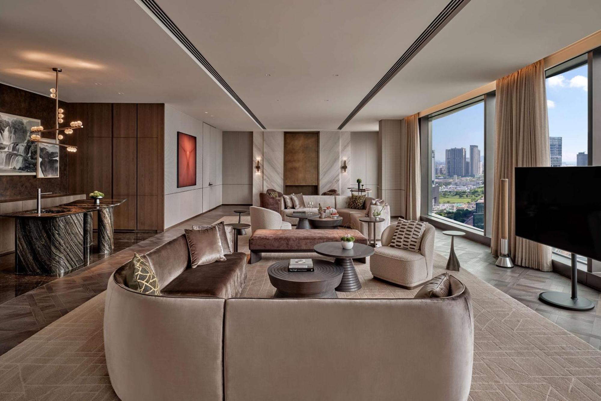 Conrad Shenzhen, The First Art Museum Hotel In Greater Bay Area With The Stunning Bay And Sunset View In The Hotel Terrace מראה חיצוני תמונה
